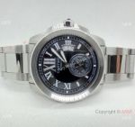AAA Quality Replica Cartier Watches for Men Cartier Calibre de Black Dial  Automatic Watch